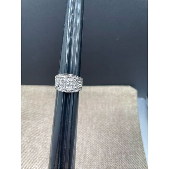Vintage Ladies Cocktail CZ Ring Size 9.5 - Picture 4 of 4